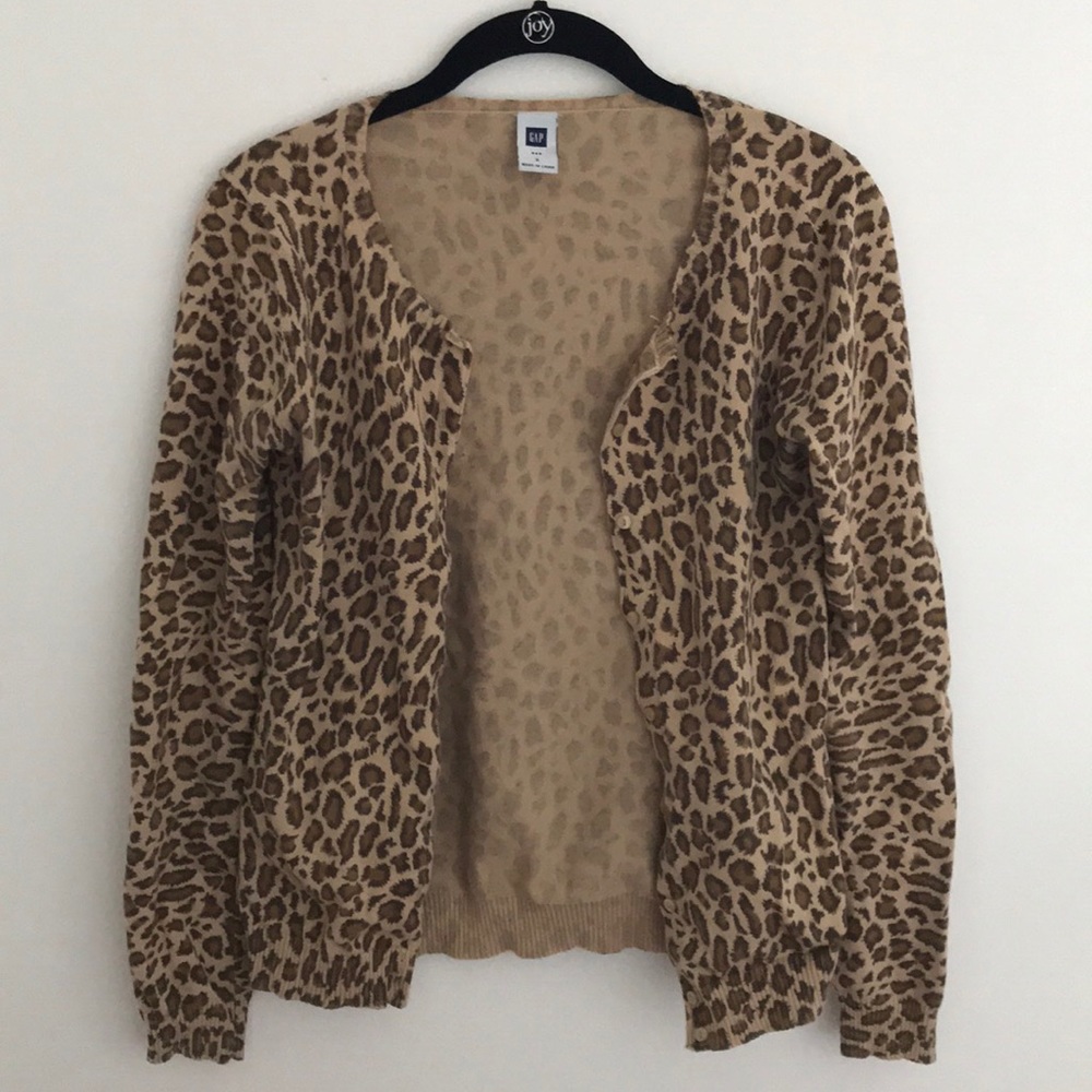 GAP Leopard Cardigan